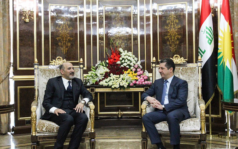 رئيس حكومة إقليم كوردستان يستقبل رئيس تيار الغد السوري